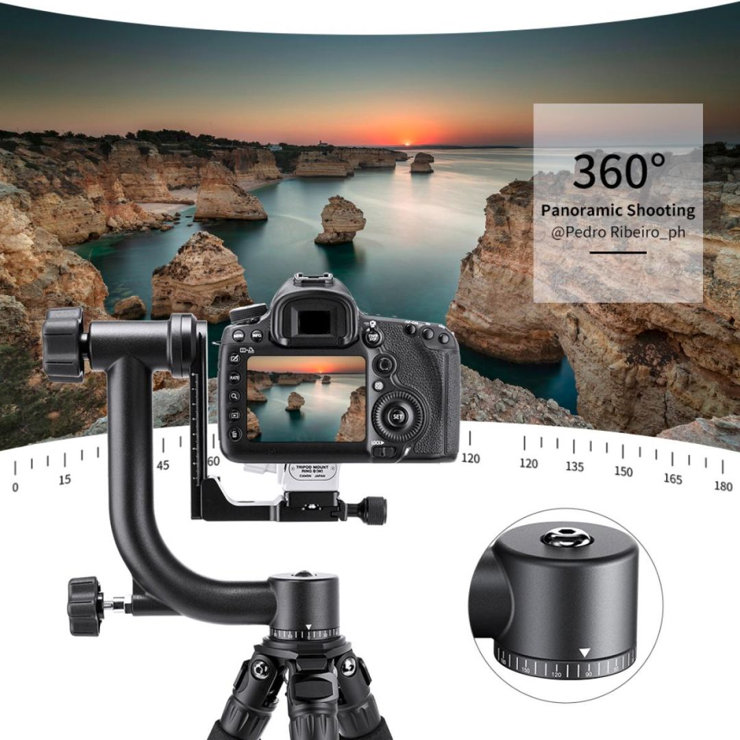 K&F Concept Aluminum Panoramic Gimbal Head KF31.033 - 10